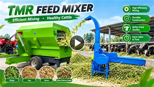 Mobil Feed Mixing Wagon TMR Mixer Feeder|Paille mayi kraze & Feed Melanje tès